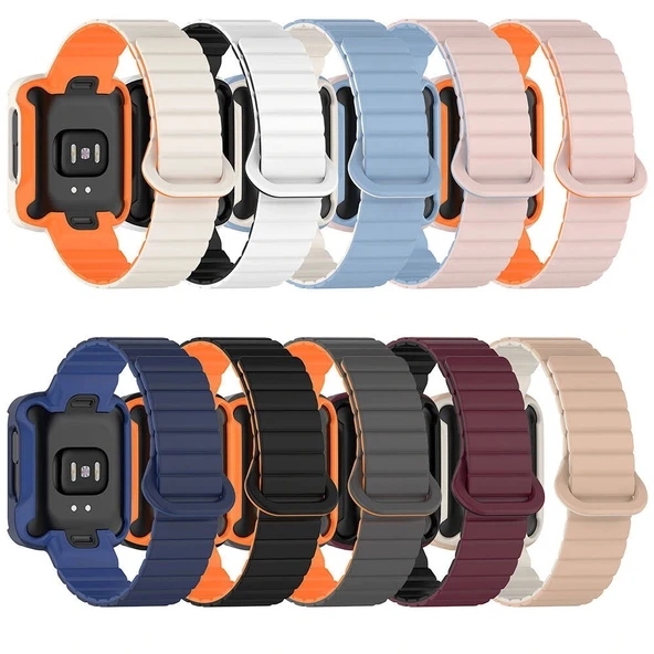Xiaomi Redmi Watch 1 Silikon Kordon KRD-105 Strap Kayış - Resim 3