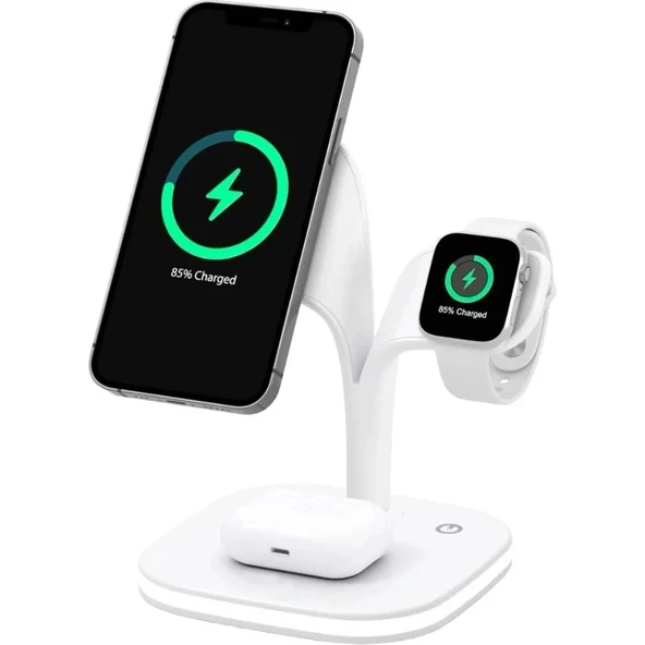 iThink Ws-50 5in1 Wireless Şarj Istasyonu Beyaz