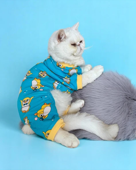 PenPen the Penguin Penye Kedi Tulum Pijama ürün görseli 1