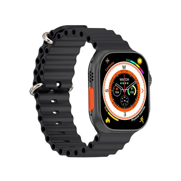 Hytech W69 Watch IOS ve Android Uyumlu MActive 2.05" inç Geniş Ekranlı Siyah Akıllı Saat - 2