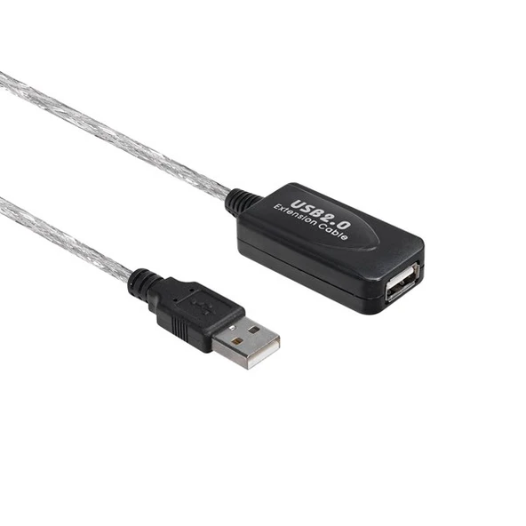 S-LINK 15metre SW-SGG45 Usb2.0 Şeffaf Uzatma Kablo - 2