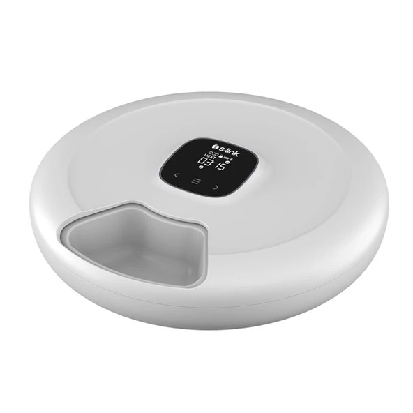 S-LINK SL-24 Otomatik Yem Kabı 6'sı 1 Arada Islak ve Kuru 170ml Porsiyon Kontrollu Kedi Köpek Besleyici Wifi TUYA Destek - 5