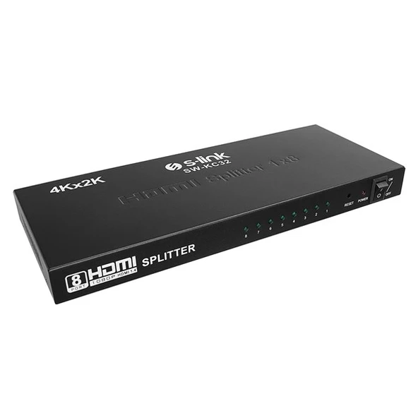 S-LINK SW-KC32 8port 4K * 2K HDMI Splitter ürün görseli 1