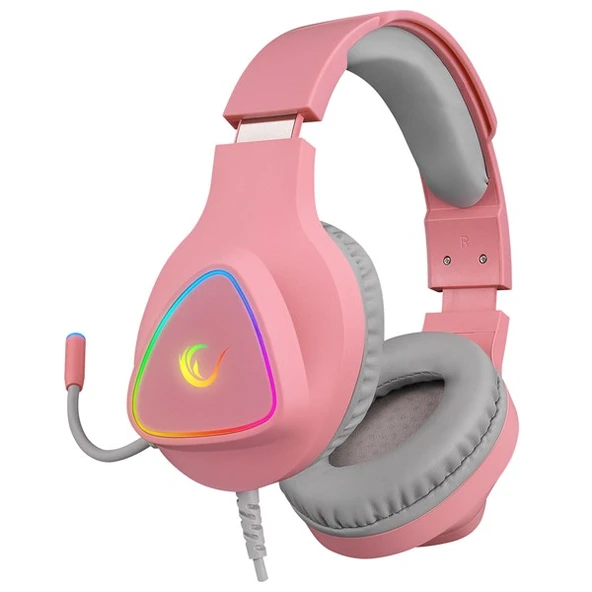 RAMPAGE M7 MONCHER Pembe RGB Led USB 7.1 Gaming Mikrofonlu Oyuncu Kulaklığı - 2