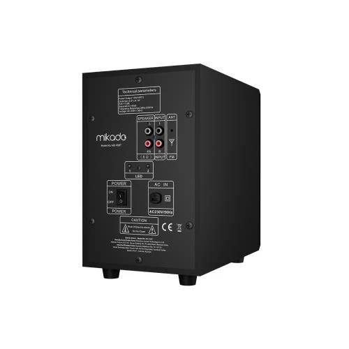 MIKADO MD-95BT 2+1 20W Siyah Multimedya FM/BT/SD/USB Speaker Hoparlör - Resim 4
