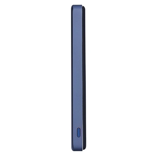 S-LINK MG105 5000mAh PD20W Magsafe 15W Kablosuz Type-C Mavi Taşınabilir Metal Şarj Cihazı Powerbank - 4