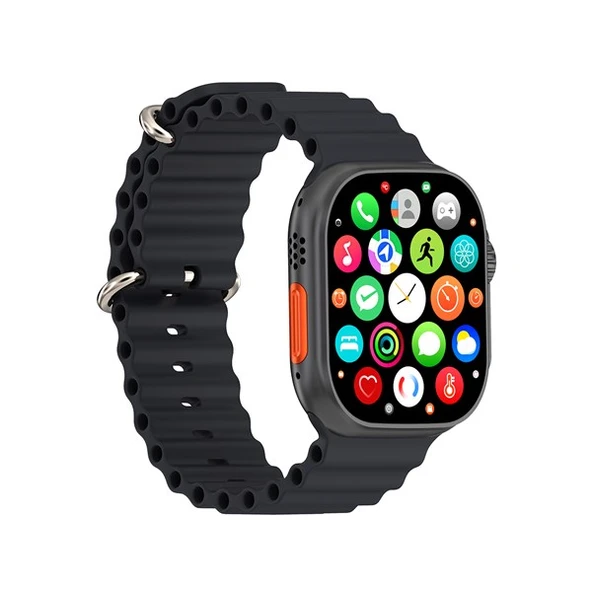 Hytech W69 Watch IOS ve Android Uyumlu MActive 2.05" inç Geniş Ekranlı Siyah Akıllı Saat - 4