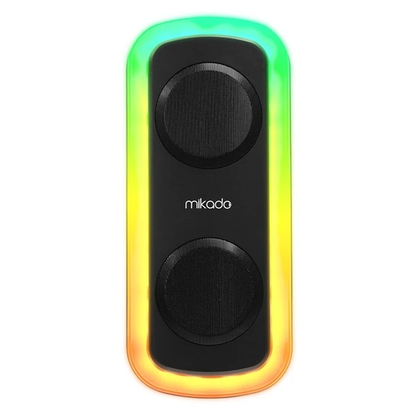 MIKADO MD-C18 Siyah 8W RGB Işıklı Taşınabilir Hoparlör - Resim 2