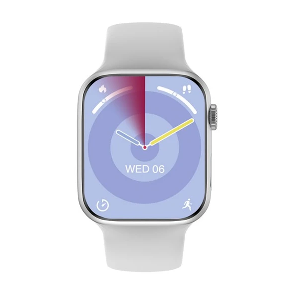Hytech W99 Watch IOS ve Android Uyumlu MActive 2.05" inç Geniş Ekranlı Gümüş Akıllı Saat - 2
