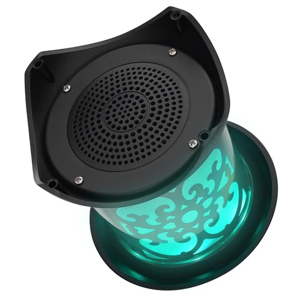 MIKADO MD-20BT Siyah 5W 1200mAh BT-LED Işıklı Bluetooth Hoparlör - Resim 5