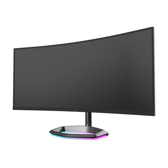 COOLERMASTER 34" VA GM34-CWQ 0.5MS 144HZ HDMI-DP USBC KAVISLI GAMING MONİTÖR 3440X1440 - Resim 4