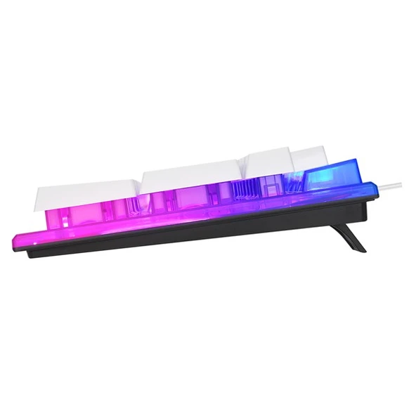 Everest KM-198 Luminax Beyaz Gökkuşağı Aydınlatmalı Q Gaming Oyuncu Klavye + Mouse Set - 5