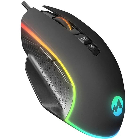 Everest RAGE-X2 Usb Siyah 800/1600/3200/4800/6400 dpi Gaming Oyuncu Mouse ürün görseli 1