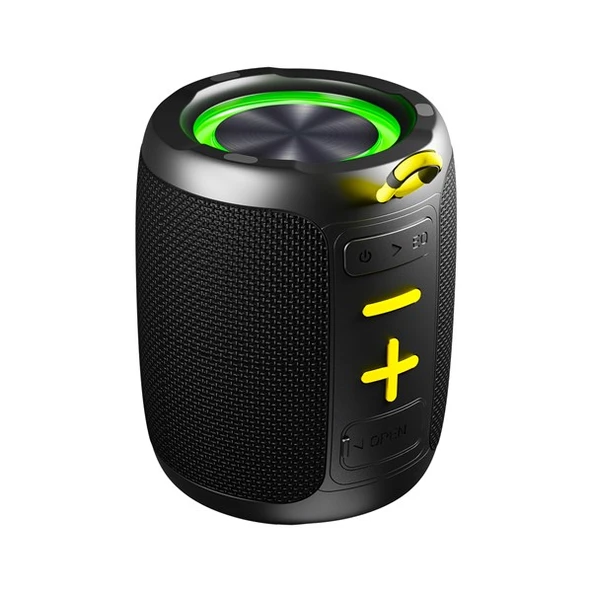 MIKADO  MD-60BT Spica Siyah 13W 1800mAh BT/TF/USB/ECO Led Işıklı Speaker - 2