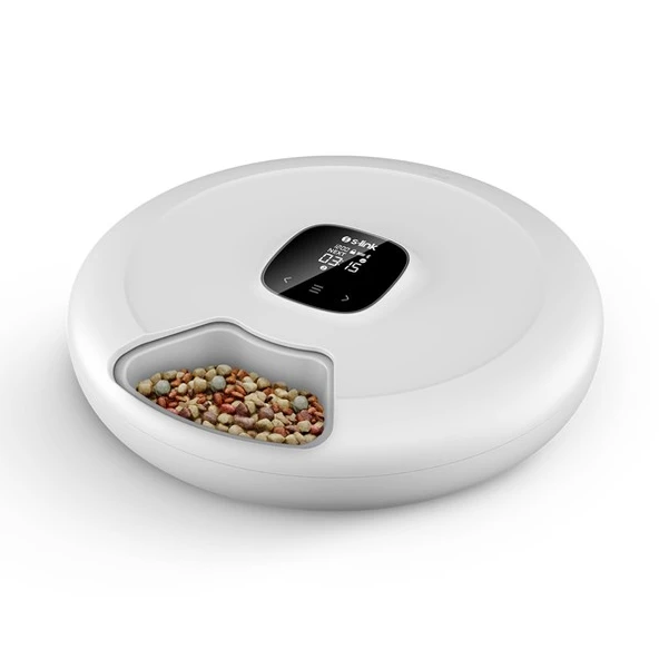 S-LINK SL-24 Otomatik Yem Kabı 6'sı 1 Arada Islak ve Kuru 170ml Porsiyon Kontrollu Kedi Köpek Besleyici Wifi TUYA Destek - 2