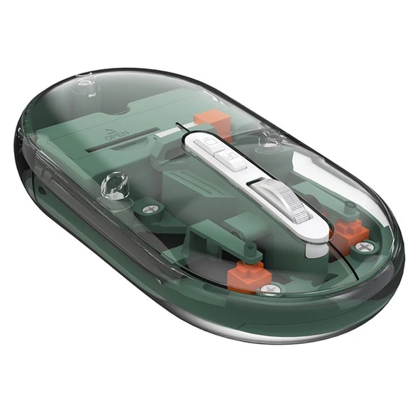 Everest SM-BT29 Glassy Yeşil Transparan 2in1 Bluetooth ve 2.4GHz Kablosuz Mouse - 4