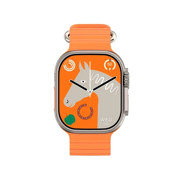 Hytech W69 Watch IOS ve Android Uyumlu MActive 2.05" inç Geniş Ekranlı Gümüş Akıllı Saat - 4