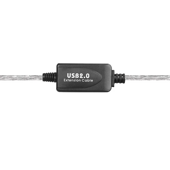 S-LINK 15metre SW-SGG45 Usb2.0 Şeffaf Uzatma Kablo - 3