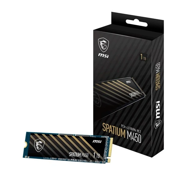 MSI 1TB SPATIUM M450 3400-2400MB/s M2 NVME GEN DİSK ürün görseli 1