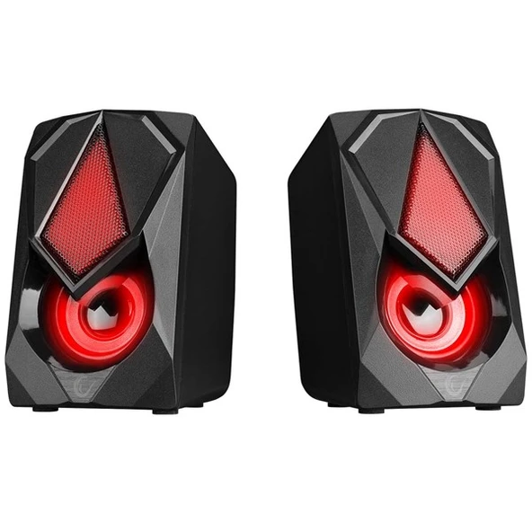 RAMPAGE RMS-G19 2.0 5 Watt LED Işıklı Siyah Multimedia Speaker - 2