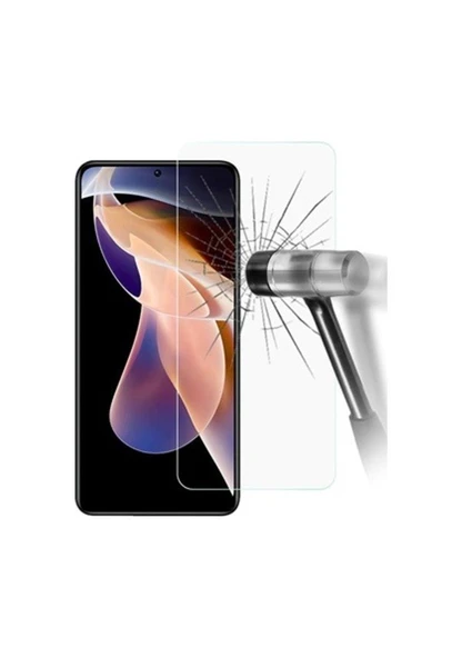 Logis Redmi Note 13 Antistatik 5D Tam Kaplayan Ekran Koruyucu Cam - 4