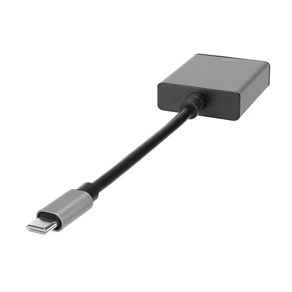 HYTECH HY-USBC53 1080P Metal Type-C-VGA Görüntü Adaptörü - Resim 2