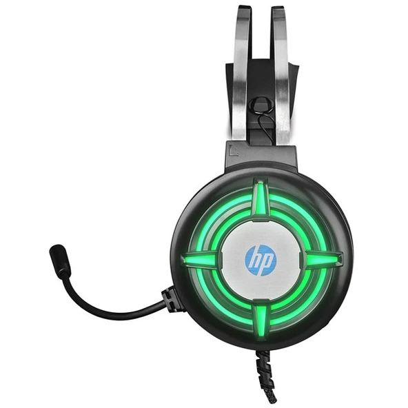 HP H120G Siyah Işıklı Mikrofonlu Kulaklık - 3