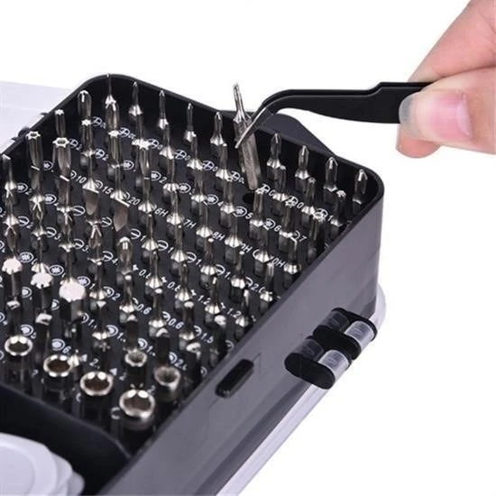 BUFFER® 115 in 1 Hassas Tornavida Onarım Alet Manyetik Sürücü Kitli Elektronik Hassas Tornavida Seti - 4