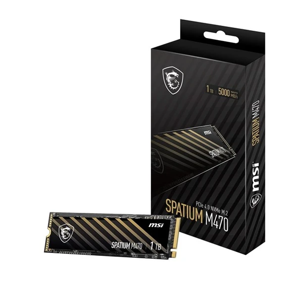 MSI 1TB SPATIUM M470 PRO 6000-4500MB/s M2 NVME GEN4 DİSK ürün görseli 1