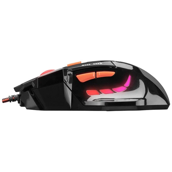 Everest SGM-X7 Usb Siyah Makrolu 7200dpi Oyuncu Mouse  Gaming Mouse Pad - 5