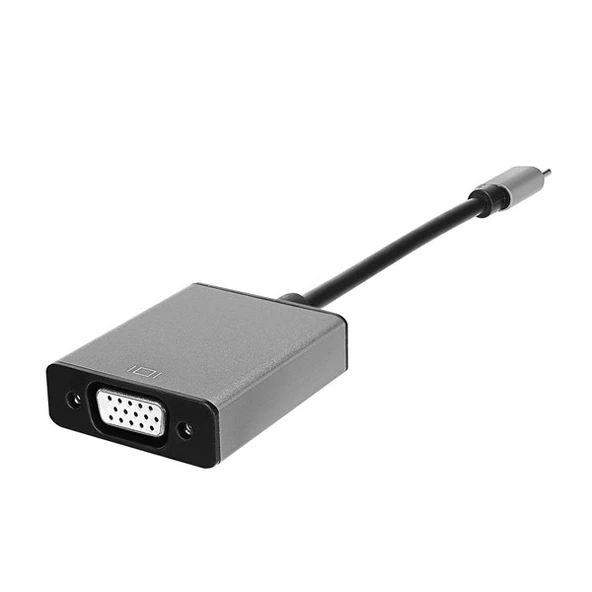HYTECH HY-USBC53 1080P Metal Type-C-VGA Görüntü Adaptörü ürün görseli 1