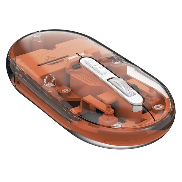 EVEREST SM-BT29 Glassy Turuncu Transparan 2in1 Bluetooth ve 2.4GHz Kablosuz Mouse - 4