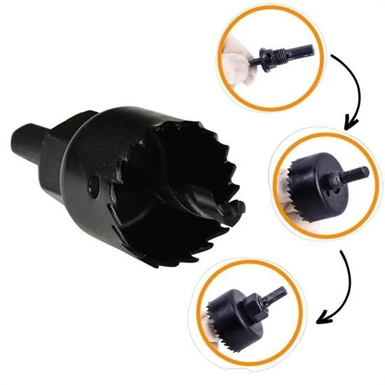 BUFFER® 6 Parça Demir Ahşap Alçıpan Delme Buat Açma Seti - 2
