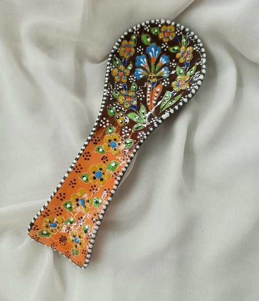 Çini Tezgah Üstü Kirli Kepçe Kaşık Altlığı Seramik - 2