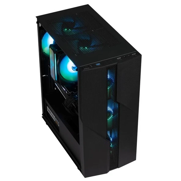 BITFENIX 600W 80+ C20 BFC-C20W60KKGKK-4F Gaming Mid-Tower PC Kasası - 4