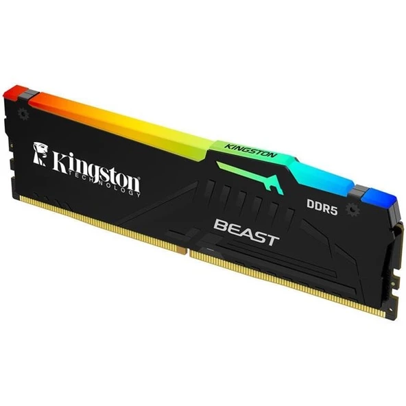 KINGSTON 16GB DDR5 5600MHZ CL36 RGB PC RAM BEAST EXPO KF556C36BBEA-16TR - Resim 2