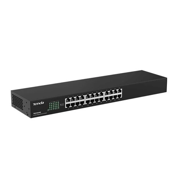 TENDA 24port TEG1024G Gigabit Yönetilemez Switch RackMount - Resim 2