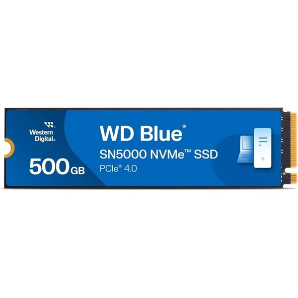 WD 500GB BLUE SN5000 WDS500G4B0E 5000-4000MB/s M2 NVME GEN4 DİSK ürün görseli