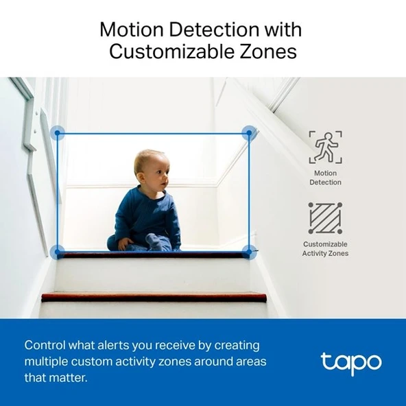 TP-LINK 5MP Tapo C230 Pan/Tilt AI Ev Güvenlik Wi-Fi Kamera - 8