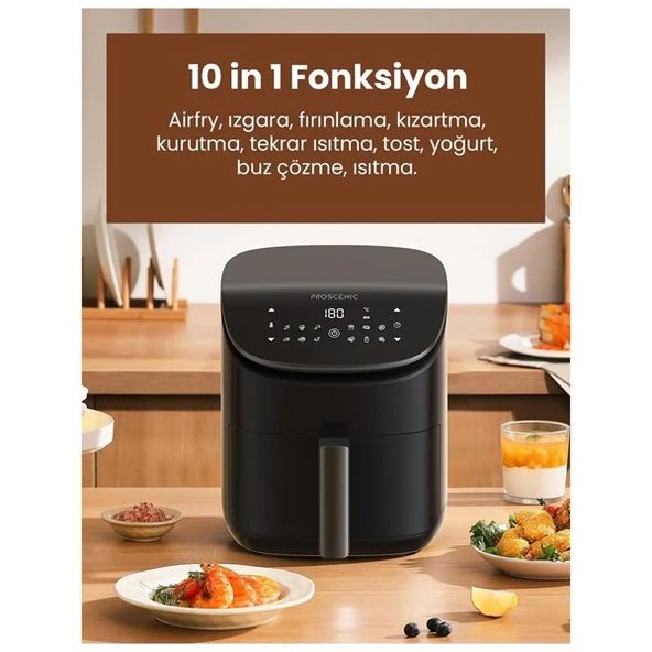 PROSENIC T20 AIR Fryer 3.5L Yagsız Frıtoz - 5
