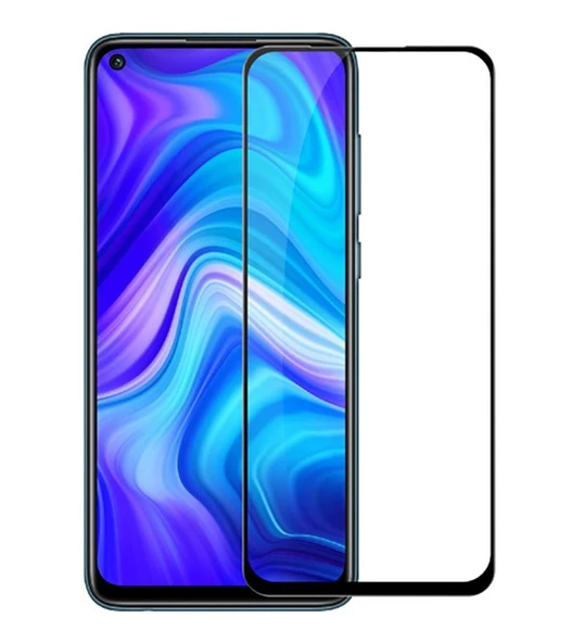 Logis Redmi Note 9  Antistatik 5D Tam Kaplayan Ekran Koruyucu Cam