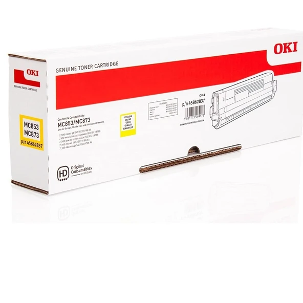 Okı 45862837 Sarı Toner / Mc853 / Mc873/ Mc883 7.300 Sayfa ürün görseli