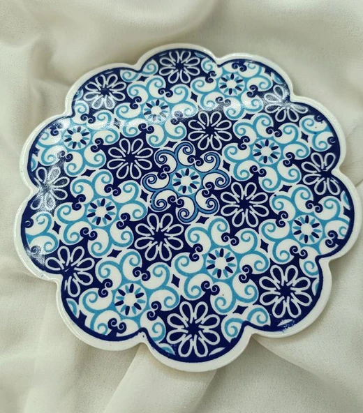 Nihale Çini Seramik Çaydanlık Tencere Tava Altlığı Çapı 18