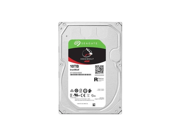 Seagate 10TB Ironwolf ST10000VN000 3.5" 256MB 7200 Rpm Nas Disk Harddisk
