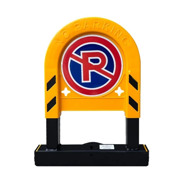 Baskılı Kilitli Otopark Bariyeri – Uyarı Mesajlı Park Koruma