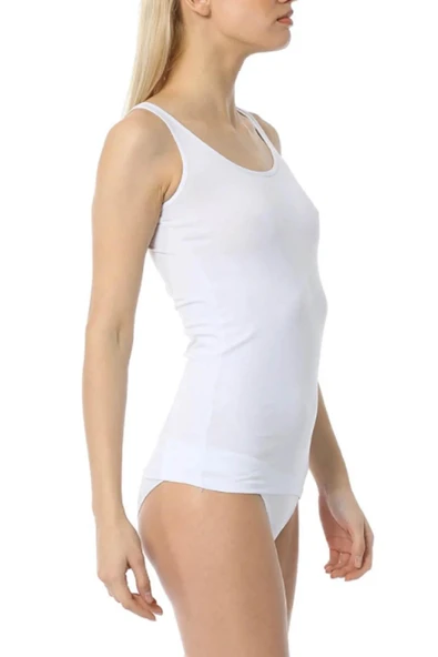 İmer 1238 Kadın Modal Kalın Askılı Uzun Atlet - Resim 8