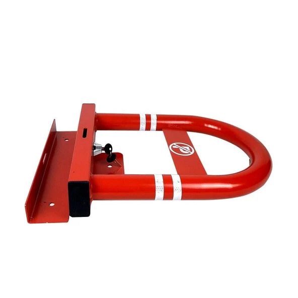 Oval Tip Kilitli Otopark Direği Kırmızı - 4