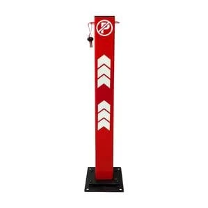 75 cm Çıkar-Kilitli Otopark Bariyeri (Ankrajsız) Kırmızı