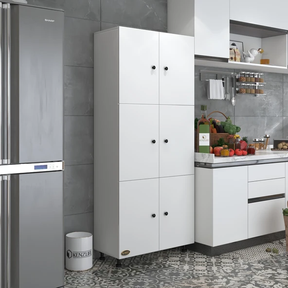 Kenzlife mutfak dolabı tahiri byz 188*80*37 çok amaçlı dolap arkalıklı