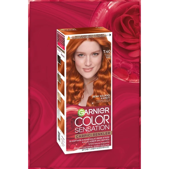 Garnier Çarpıcı Renkler 7.40 Tarçın Bakır - 4